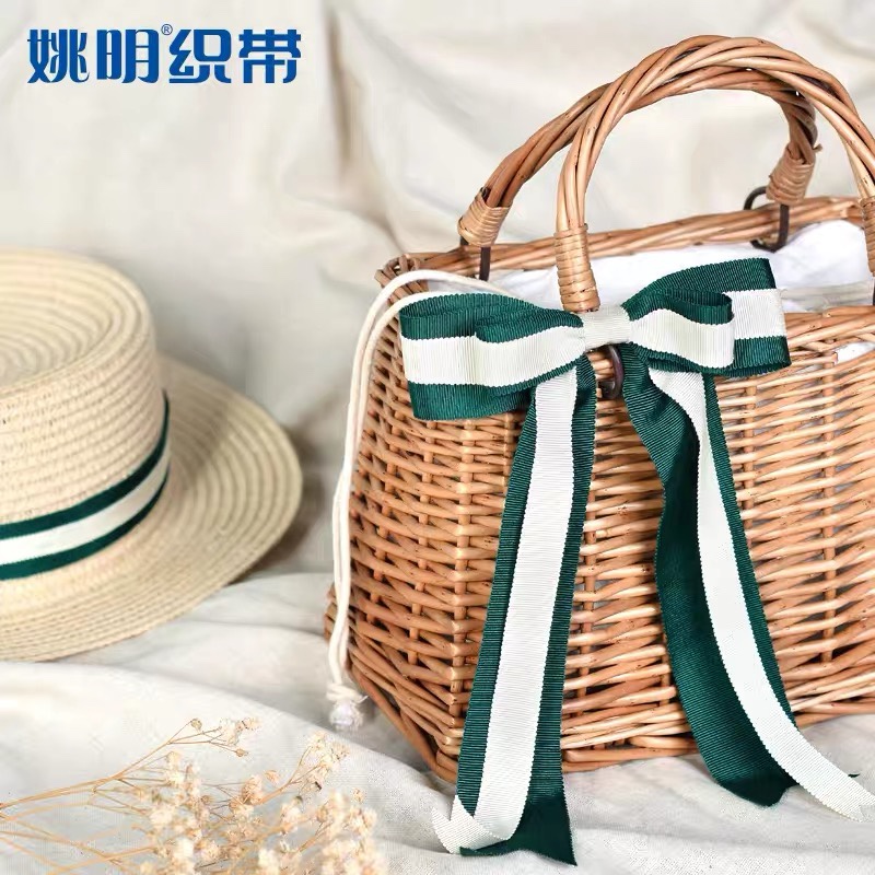 姚明织带人造丝帽带9mm装饰带丝带包装礼品缎带绸带手工diy蝴蝶结产品图