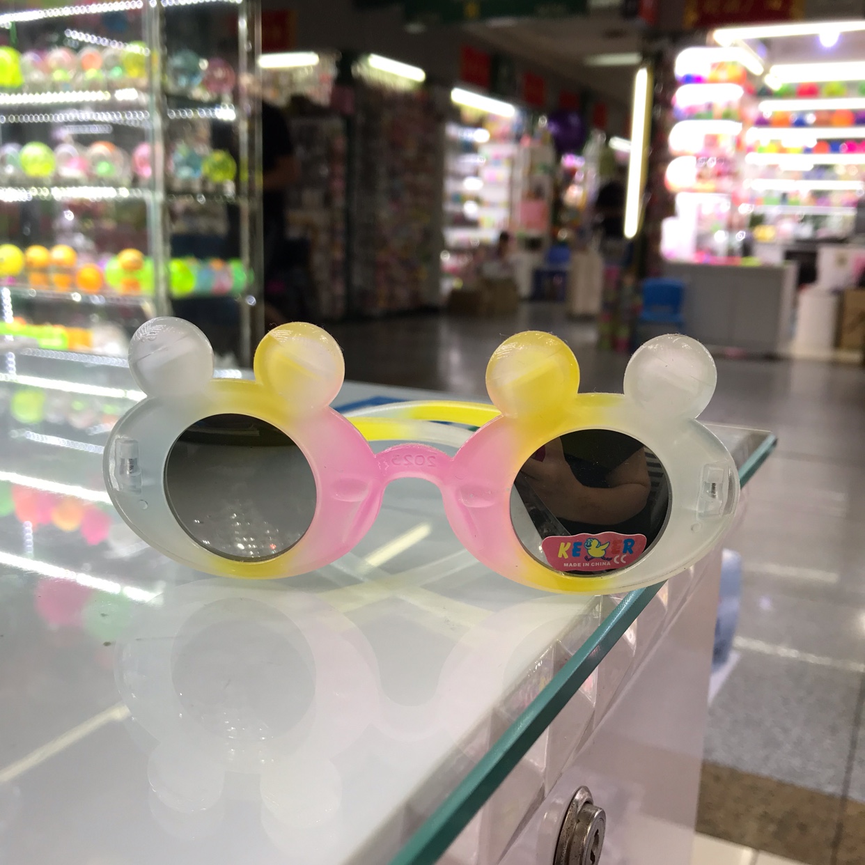 儿童太阳眼镜潮人聚会搞怪造型眼镜拍照道具彩色青蛙图