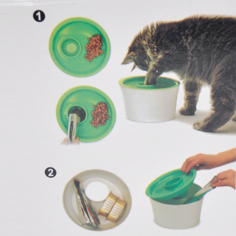 宠物益智碗 三合一多功能猫碗 倾斜喂食式储物便捷猫咪碗详情图14