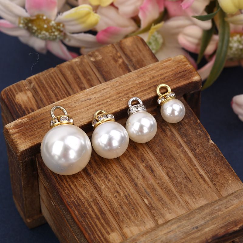 Many models 25MM imitation pearl circular pendant DIY handmade materials jewelry accessories clothing accessories thumbnail