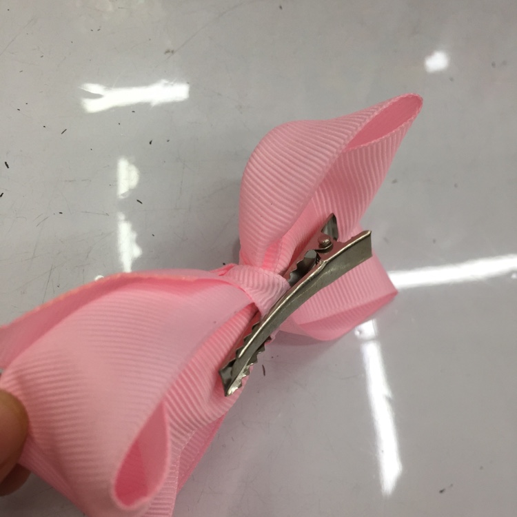 European And American Popular Hair Clip 4Cm Bubble Ribbed With Warped Flower Hair Clip Children's Hair Clip Lbv535 Specification drawing