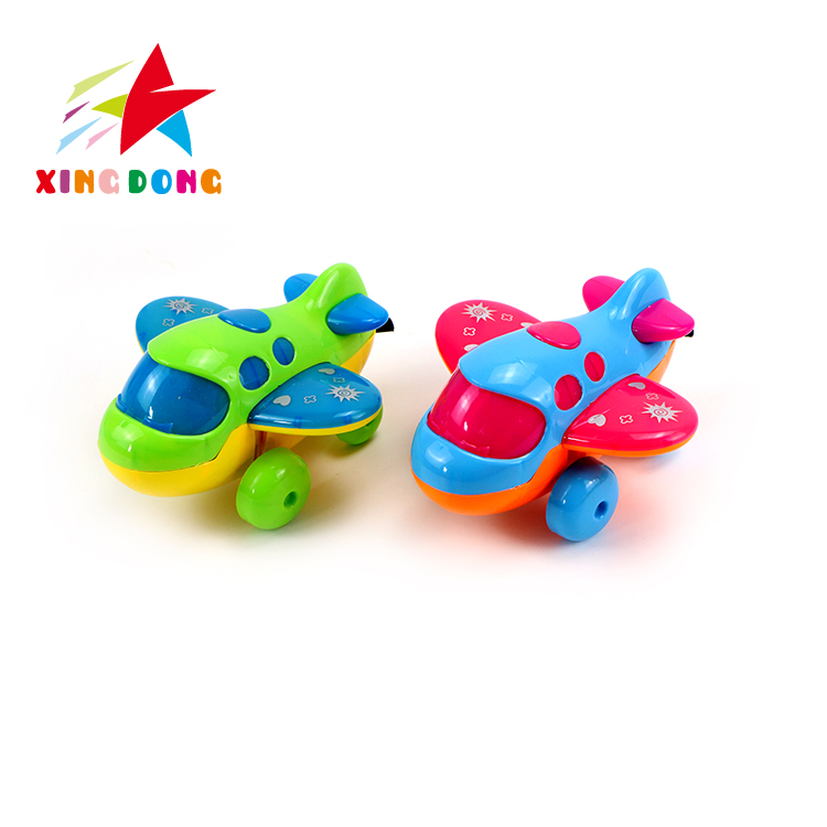 儿童玩具 拉线飞机 带灯 单个opp混色混款详情图4