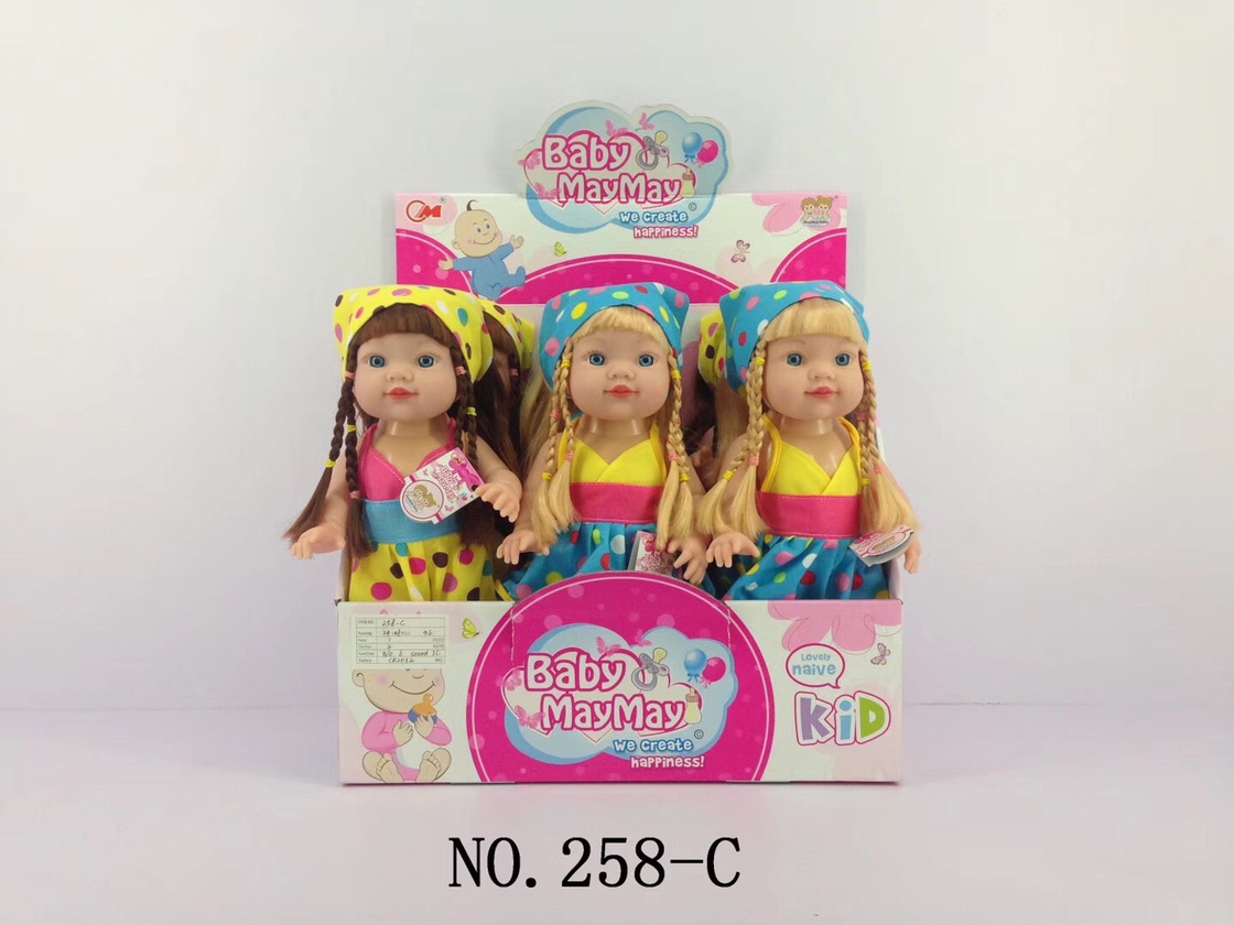 IC music girl doll, music headscarf doll, small plush toy