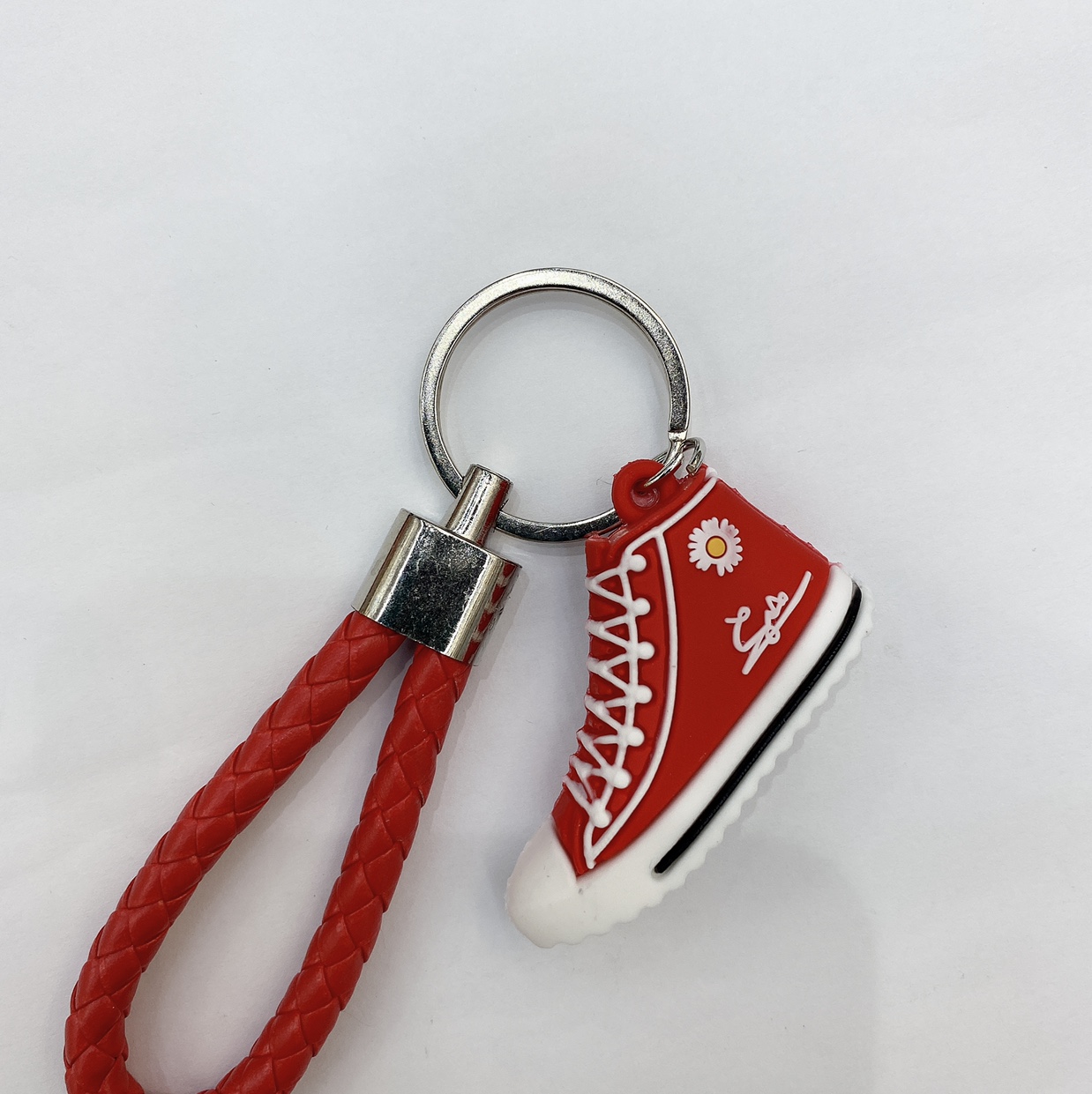 The key chain is red thumbnail