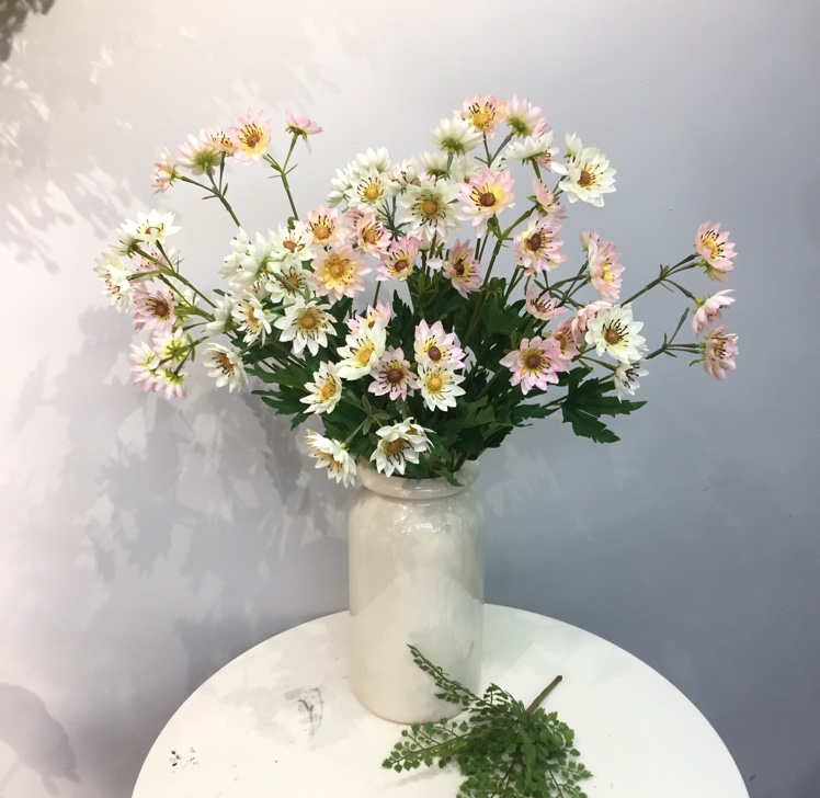 春色万寿菊单枝花仿真花绢花假花客厅摆放花