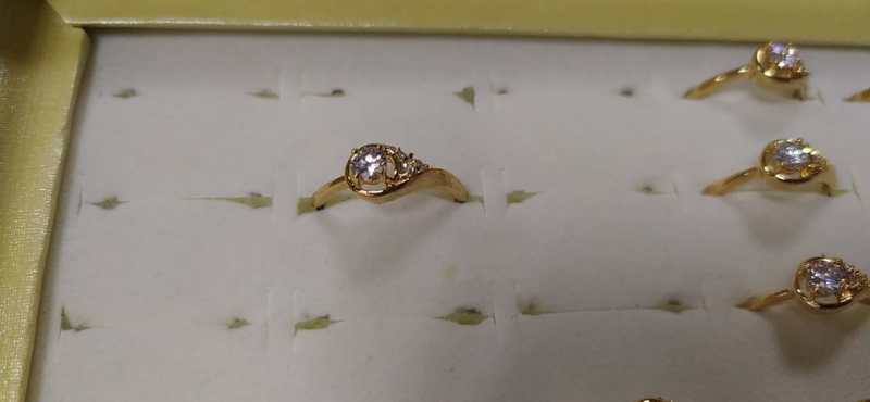 Gold-plated copper ring