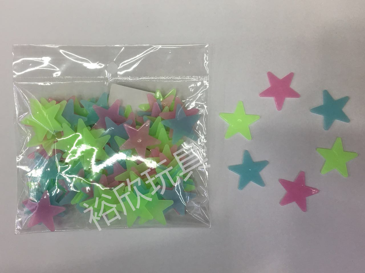 夜光三色星星派对装饰用品玩具批发