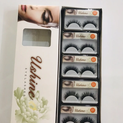 Straight False Eyelashes (10 Pairs Per Box)
