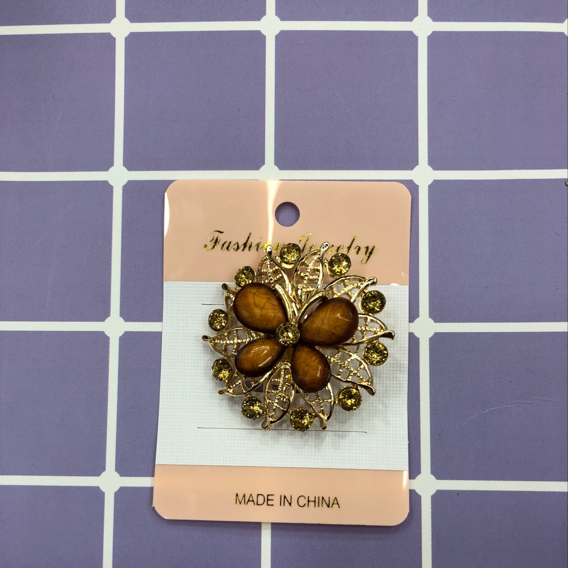Alloy brooch crack resin drill