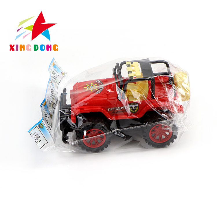 Children's toy inertia high-quality jeep mixed color single opp packaging detail image 2
