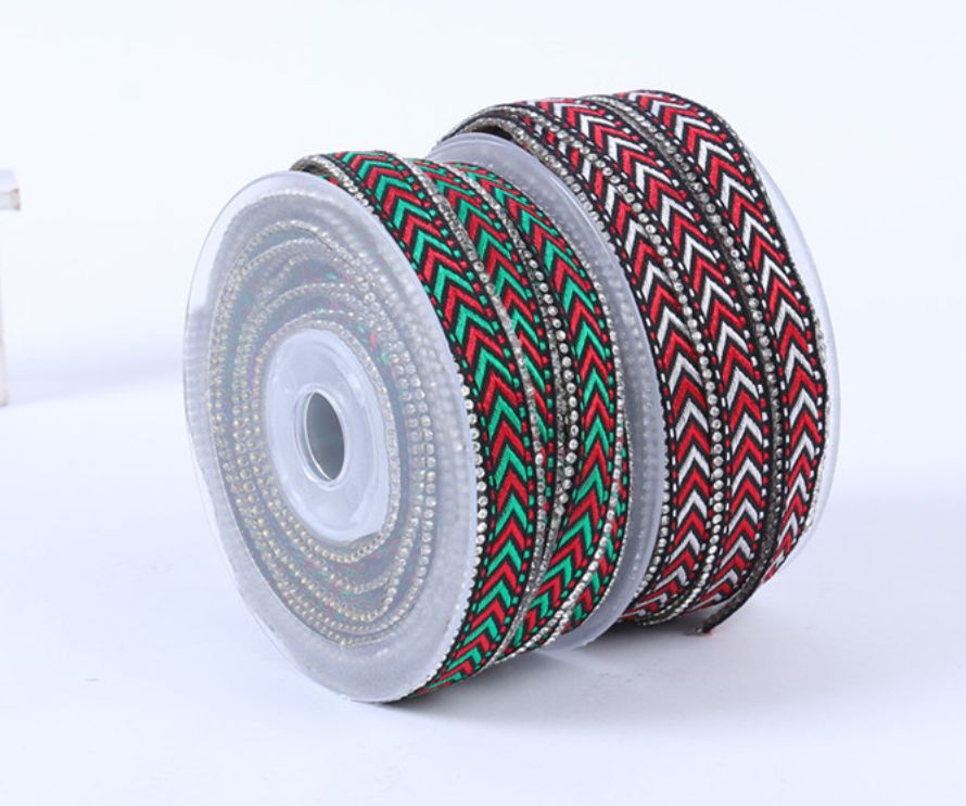 1.5Cm Ethnic Wind Bag Edge Herringbone With Jacquard Webbing Arrow Webbing Garment Accessories Lace details Picture