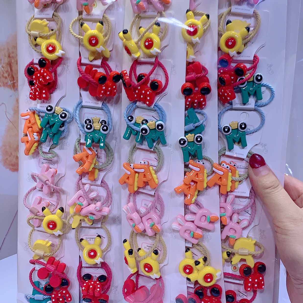 Wholesale of children's jewelry accessories, mixed style rubber bands, Korean style jewelry accessories