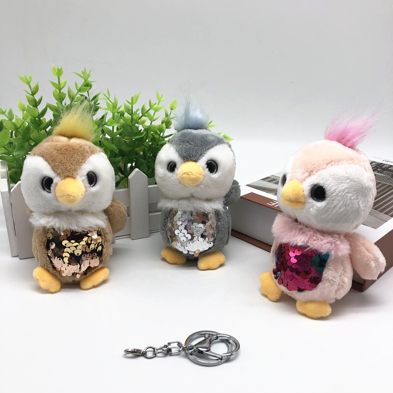 Cute penguin keychain pendant pendant plush toy doll wholesale manufacturers direct genuine products