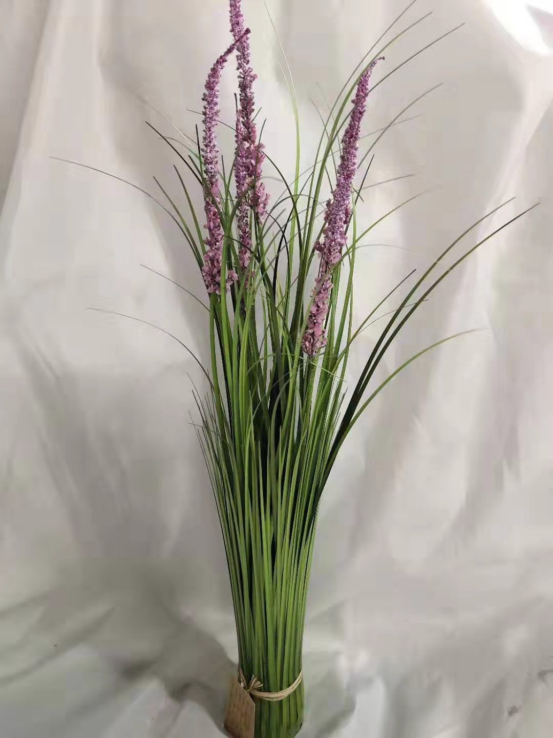 Five lavender barrels