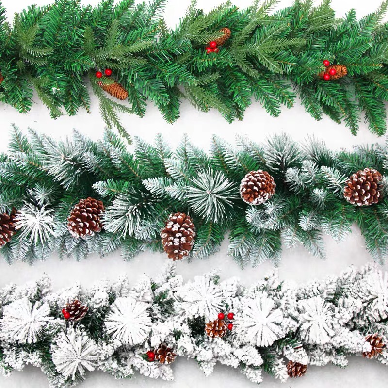 依阳圣诞工艺2.7米植绒藤条，240头图