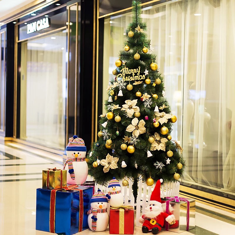 Yiyang Christmas Craft 1.5 meters 1.8 meters 2 meters 1.4 meters Christmas flower gift tree iron feet