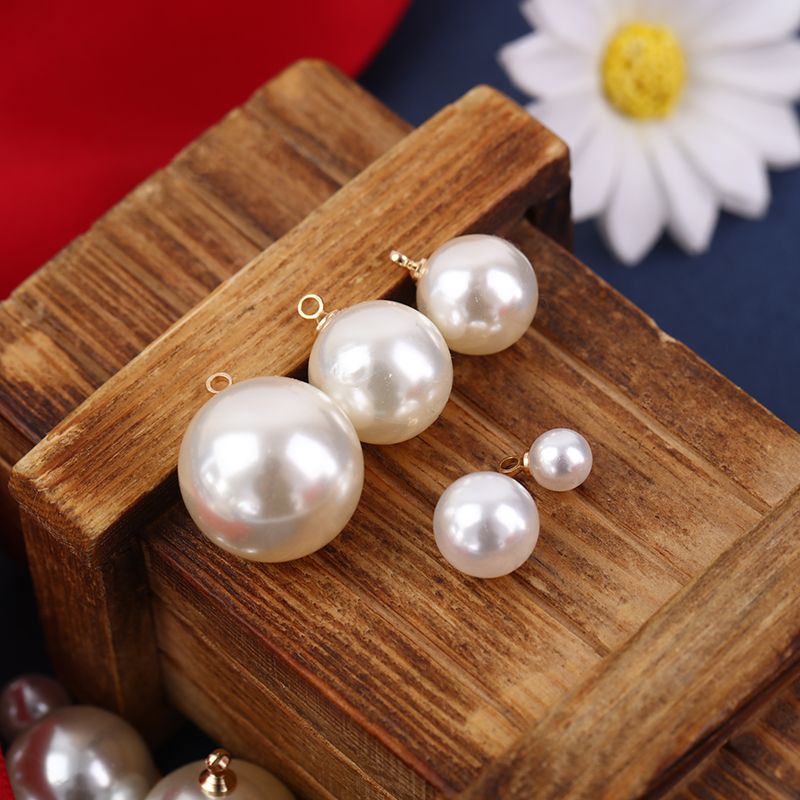 Many models 16MM copper hanging imitation pearl circular pendant DIY manual materials jewelry accessories clothing accessories thumbnail