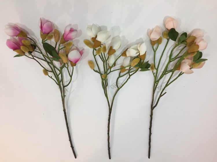 厂家直销仿真花高档含苞玉兰客厅餐桌假花装饰摆件花瓶插花娟花