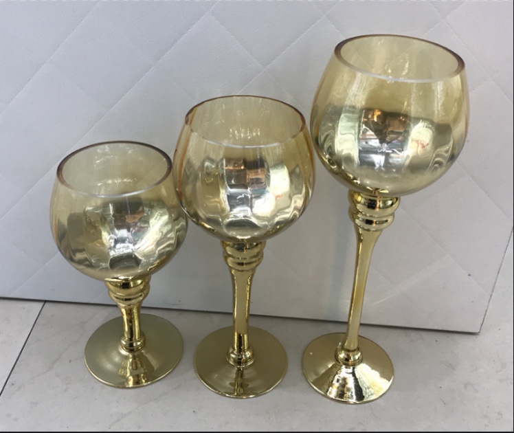 Glass candlestick undefined