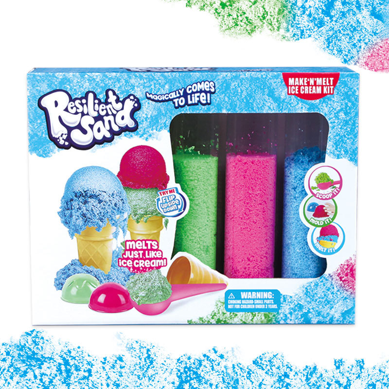 Manufacturers sell gift boxes of children's toys with inflated sand thumbnail