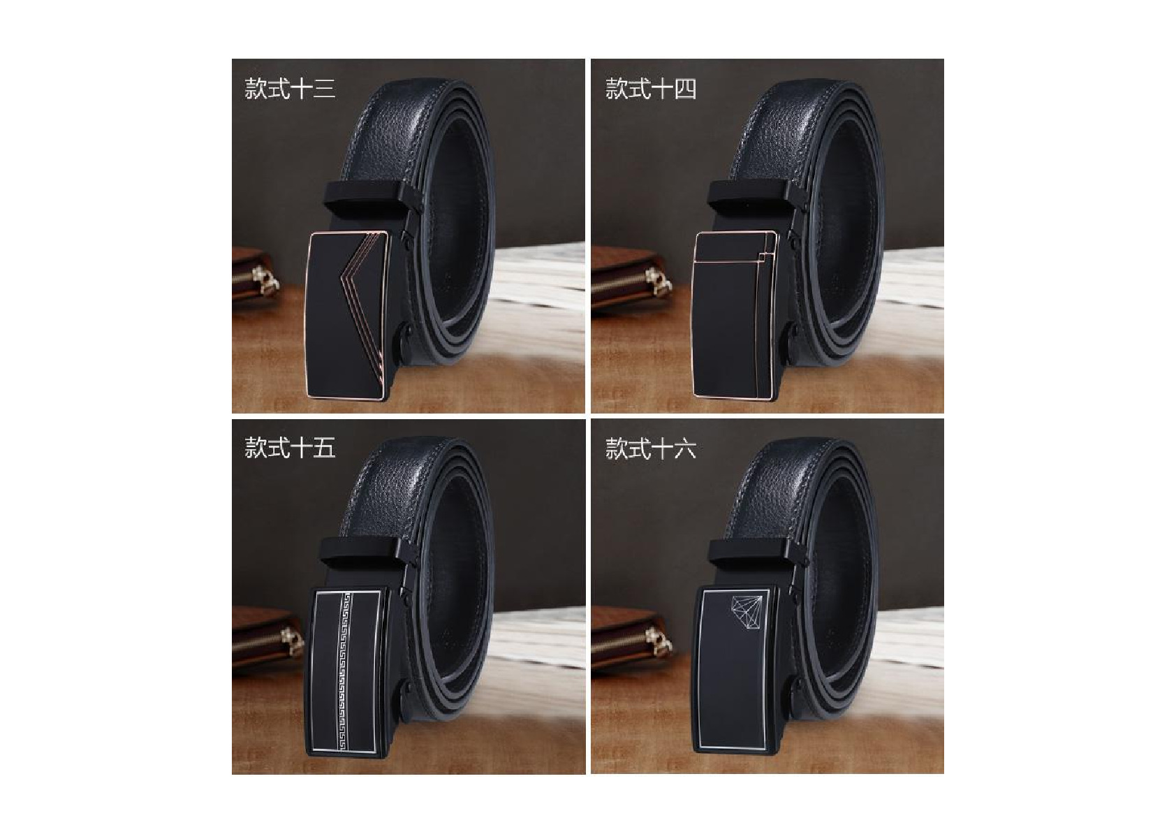 The manufacturer has a wide range of fashionable self-locking business belts in stock. The new popular young men's belt is available for one-piece delivery at the street stall detail image 6