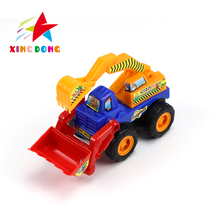A variety of children's toy inertial engineering vehicles are mixed and assembled detail image 4
