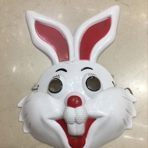 星伟万圣节塑料面具兔子舞台装扮玩具批发01