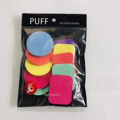 Round Square Powder Puff Mixed (Multi-Color)