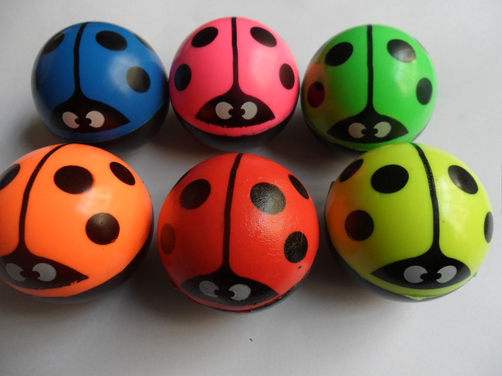 Manufacturer sells bouncy ball rubber ball bouncy ball ladybug thumbnail