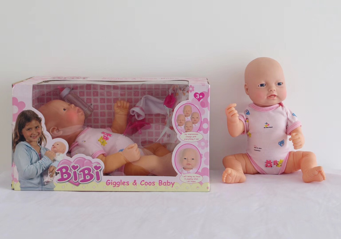 带IC吃奶喝水表情娃娃搪胶的男娃娃公仔玩具