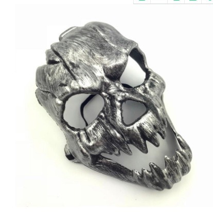 New Halloween fanged mask, terrifying ghost face, ghost head mask, antique fanged skull mask undefined
