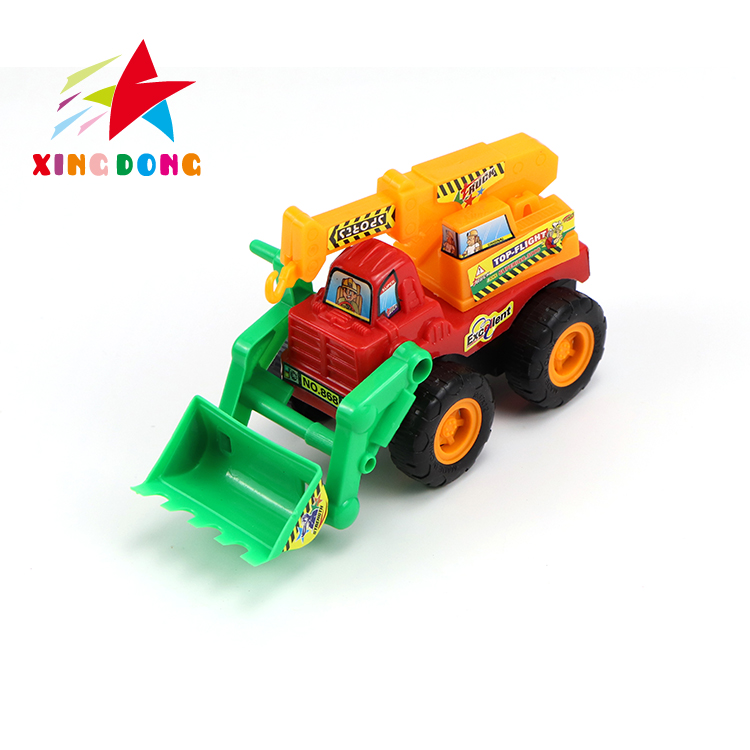 A variety of children's toy inertial engineering vehicles are mixed and assembled detail image 2