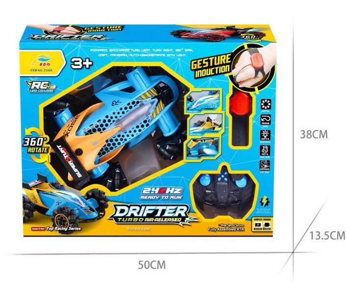 Cool multi-functional remote control spray stunt car with lights and music Remote control car thumbnail