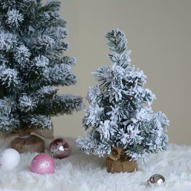 Yiyang Christmas Craft 30cm, 40cm, 50cm, 60cm flocked tree heads and feet details Picture