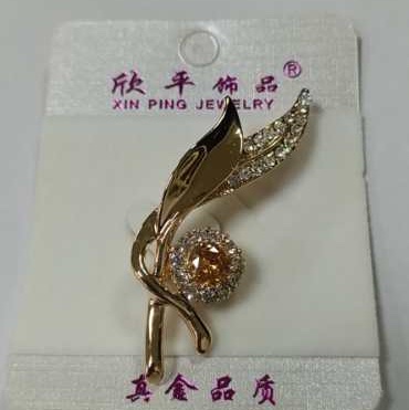 Bronze brooch gold