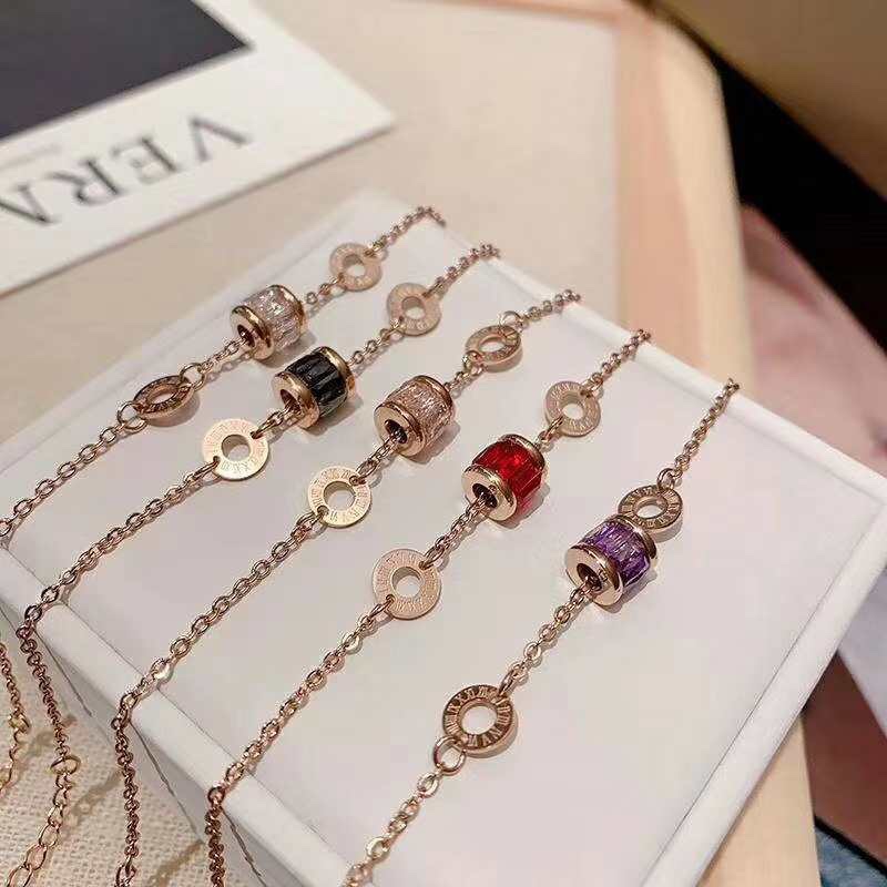 Stainless steel small waist zircon set with natural diamonds 💎 complete colors Specification image