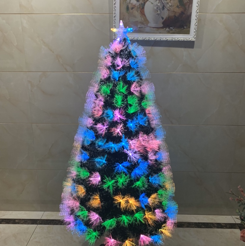Yiyang Christmas Craft 1.2-meter seven-color full-light trees with 125 heads details Picture