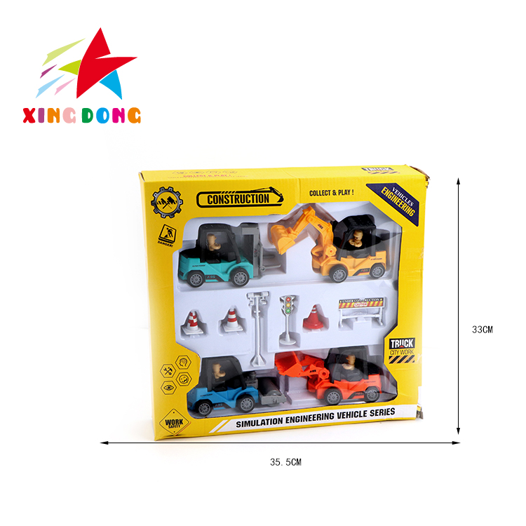 儿童玩具 ABS材料 惯性工程车 混款混色详情图6