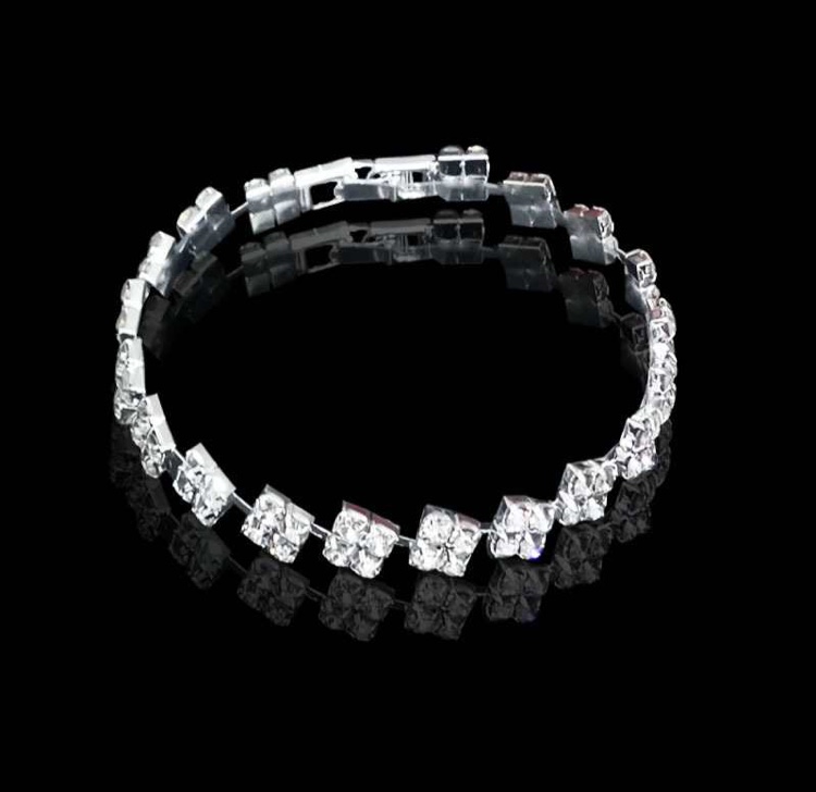 Small rhinestone bracelet thumbnail