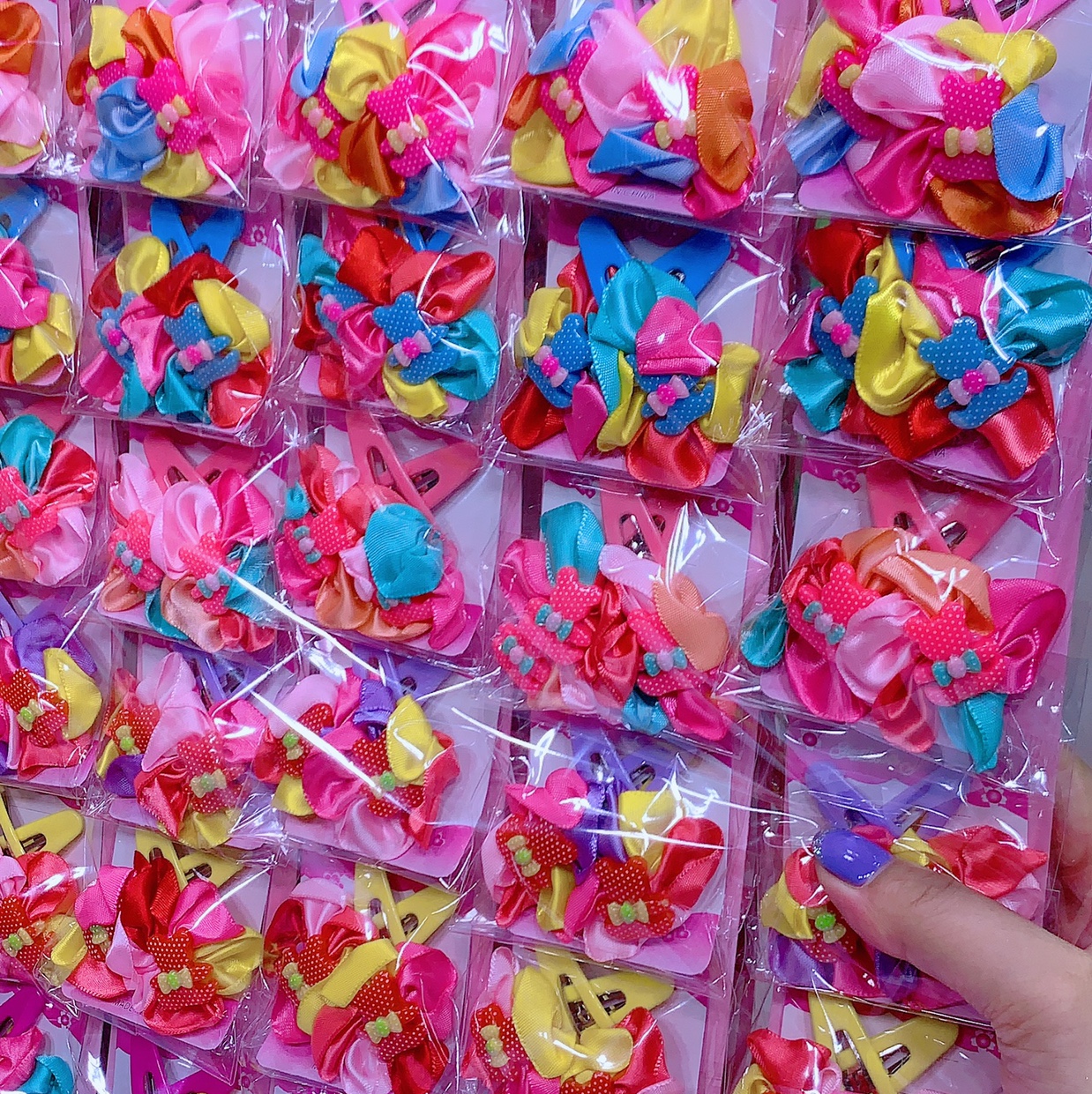Children's accessories wholesale yarn flower Bp clip accessories wholesale thumbnail