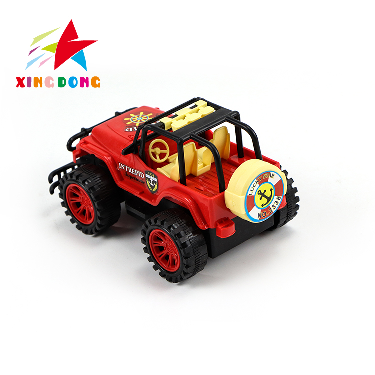 Children's toy inertia high-quality jeep mixed color single opp packaging detail image 4