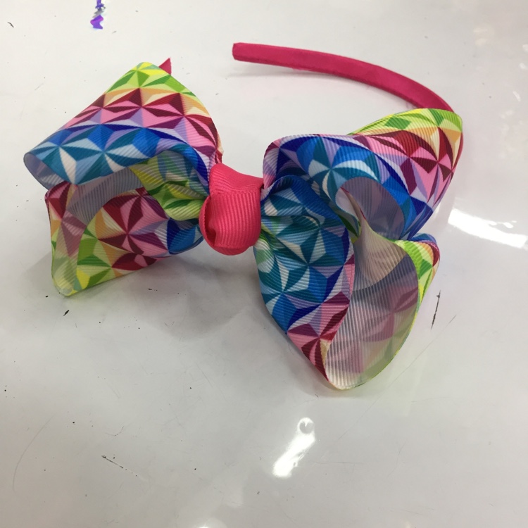 Hot European And American Bubble Flower 4Cm Children's Hair Buckle Rainbow Bulk Buckle Lbv055 details Picture
