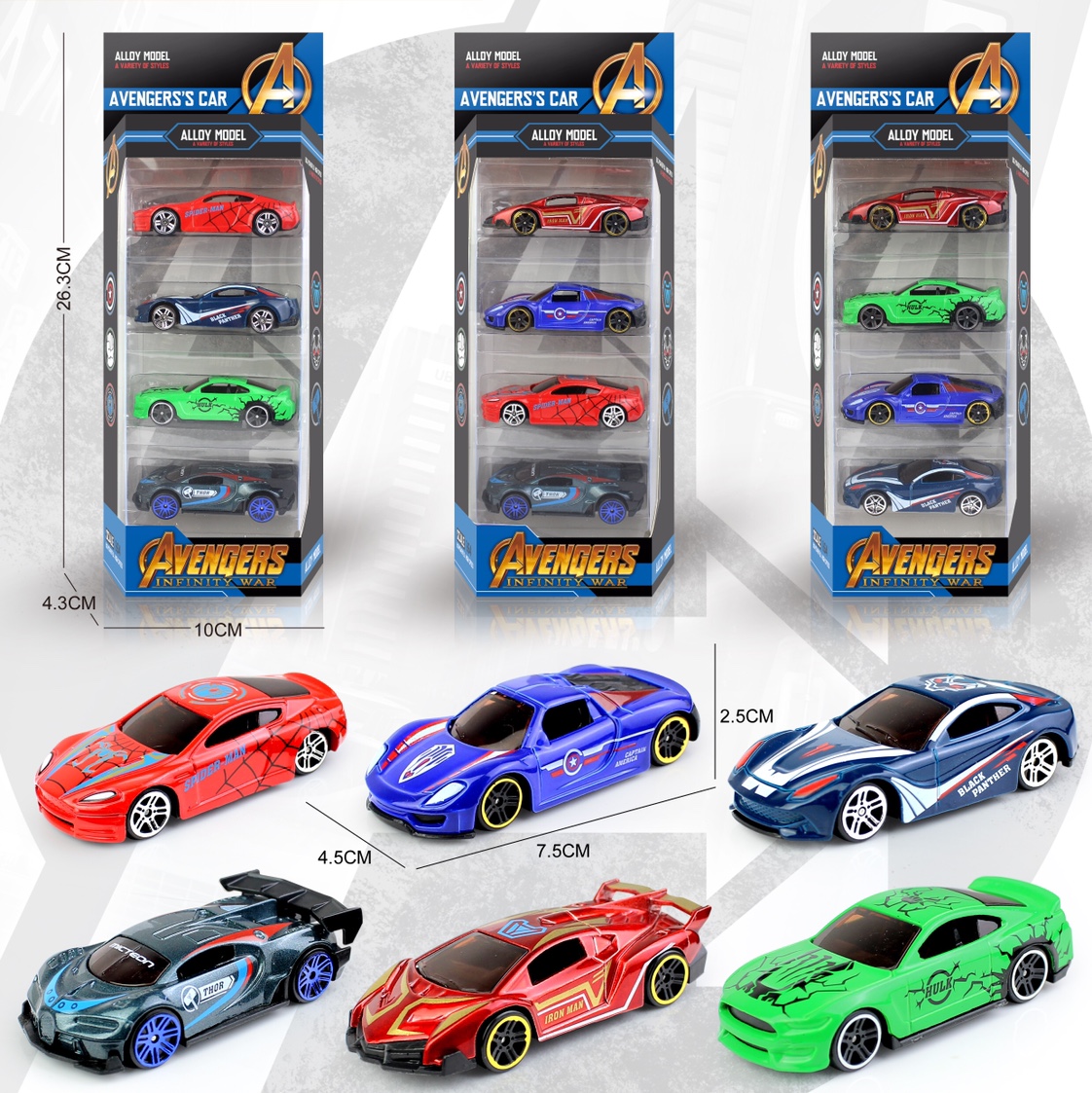 64 scale alloy Avengers