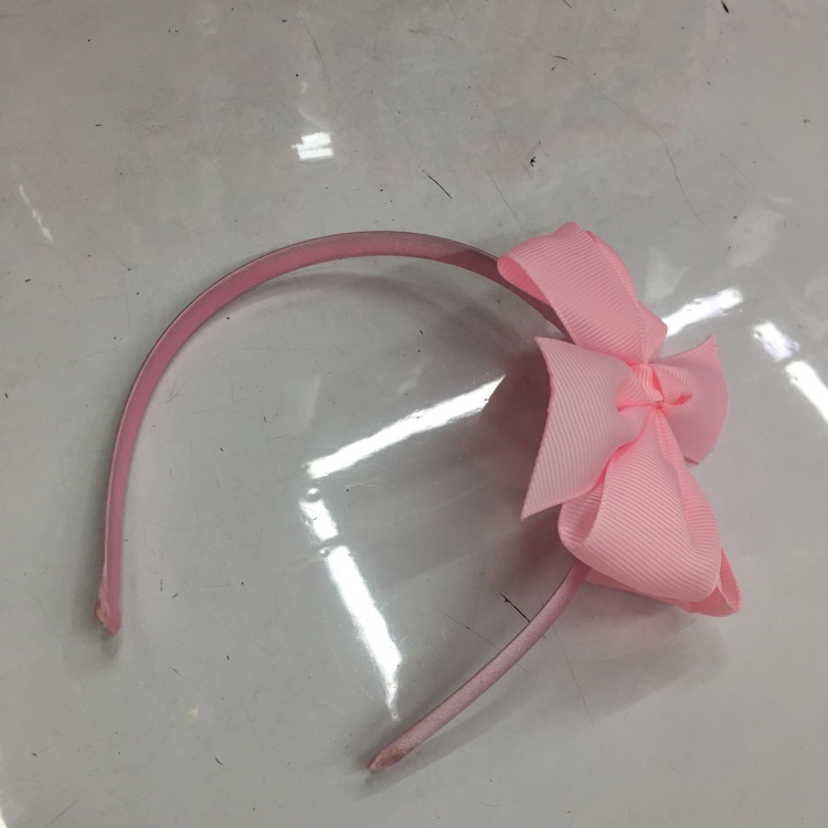 Children's Headband Fishtail Headband Bangs Hair Buckle Monochrome Bow Tie Head Buckle Lbv493 details Picture