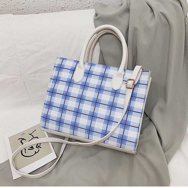 2020新款格子包潮时尚网红手提单肩斜挎包女包