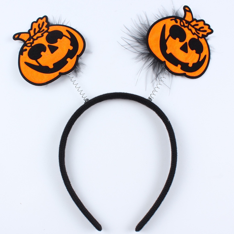 Halloween headbands, pumpkin headwear, adult and children's headbands, hair buckles, hair accessories, masquerade, ball props, performance Application Scenario