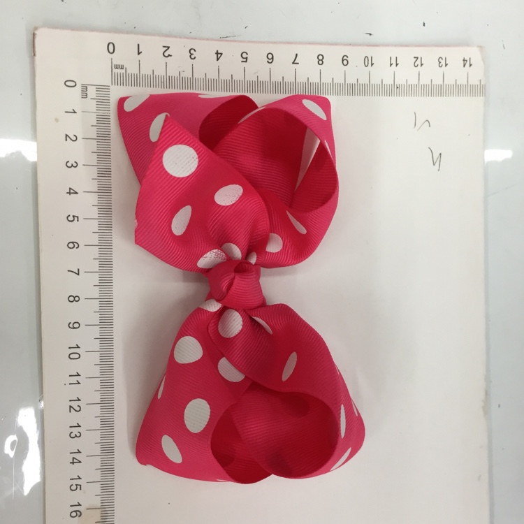 Europe And The United States Sell Hot 5Cm Polka Dot Bubble Print Point Hairpin Bow Tie Side Clip Lbv077
