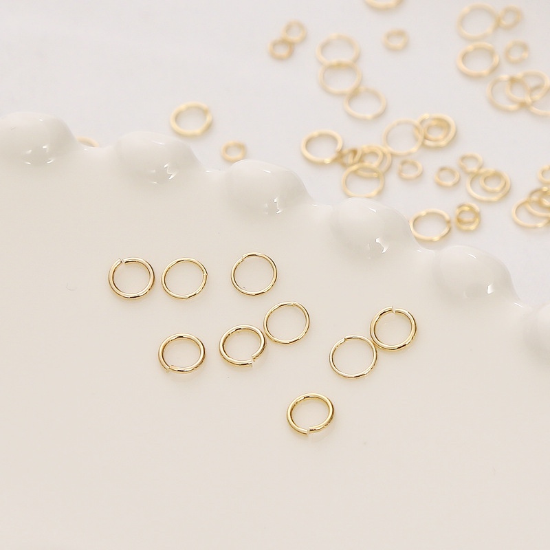 Copper-plated real gold copper ring Jia Shi jewelry chain accessory A213-47141 details Picture