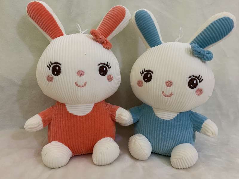 Wholesale of best-selling soft striped rabbit plush toys