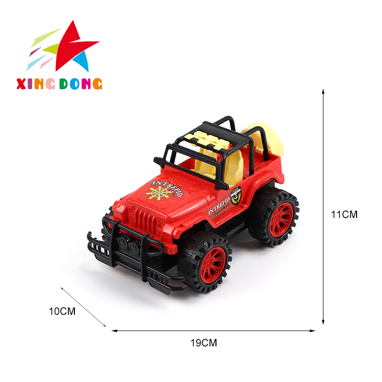 Children's toy inertia high-quality jeep mixed color single opp packaging detail image 1